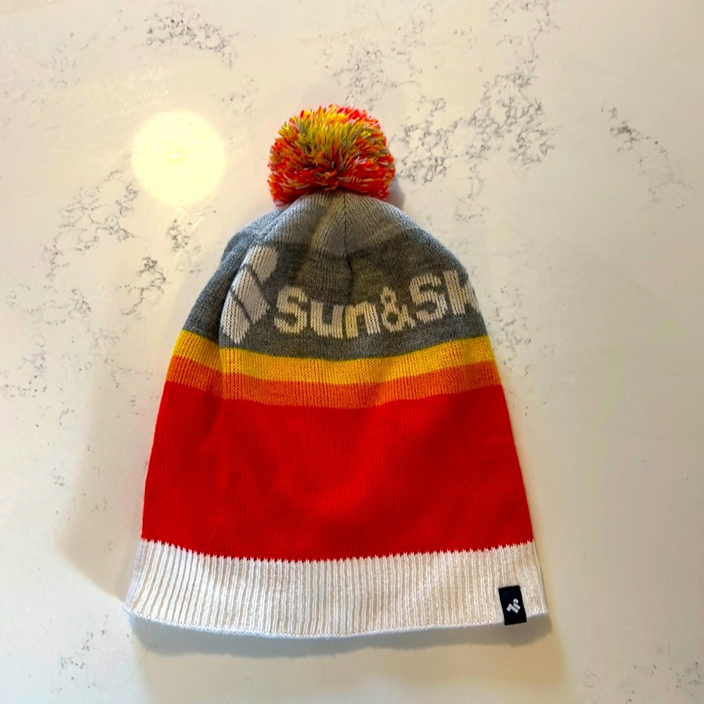 Retro winter ski beanie